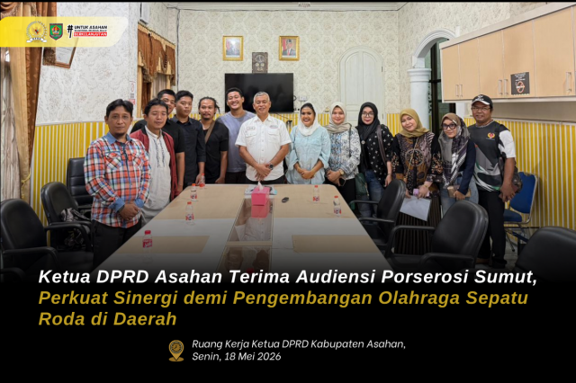 Ketua DPRD Asahan Terima Audiensi Porserosi Sumut, Dorong Penguatan Atlet Sepatu Roda